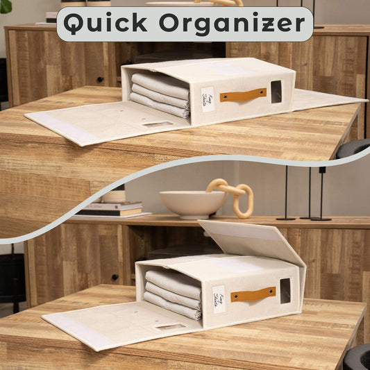 Bed Sheet & Blanket Foldable Organizer - Premium Storage Solution