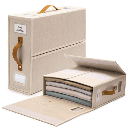 Bed Sheet & Blanket Foldable Organizer - Premium Storage Solution